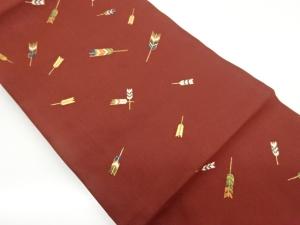 弓矢散らし模様織出し名古屋帯